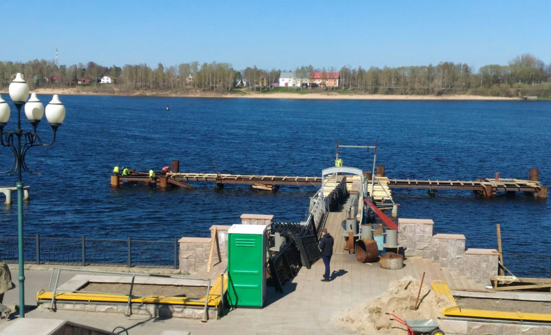 Причал достроят, но с опозданием. Всё из-за погоды