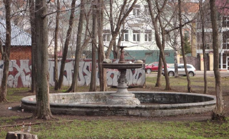 Демонтаж фонтана в Карякинском парке запланировали на конец февраля
