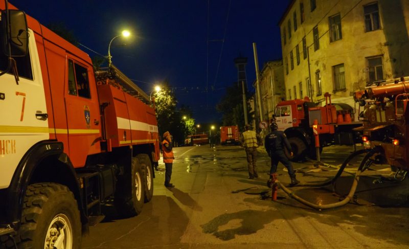 Дом на Чкалова снова горел