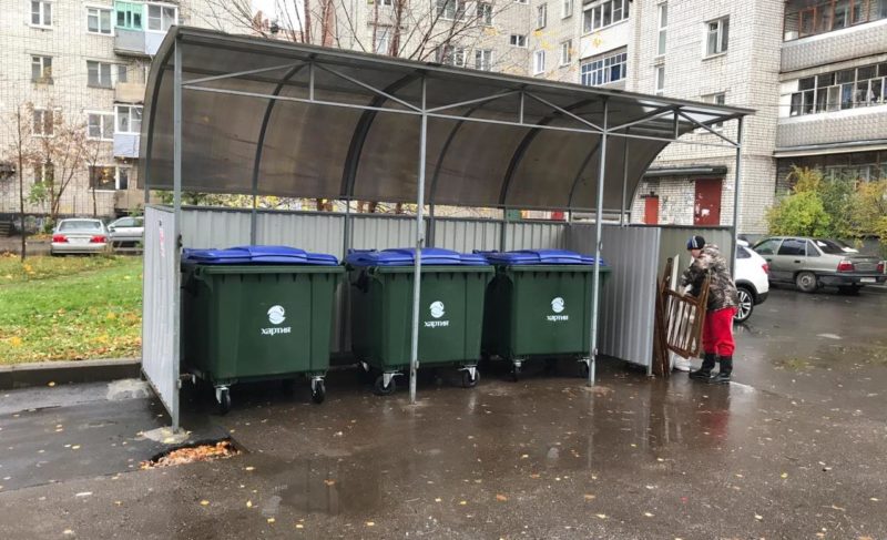 Число евроконтейнеров в Рыбинске довели до сотни