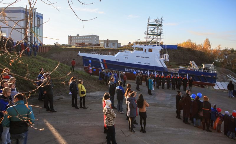 Третий обновлённый «Ламантин» спущен на воду. Его построили для ФСБ России