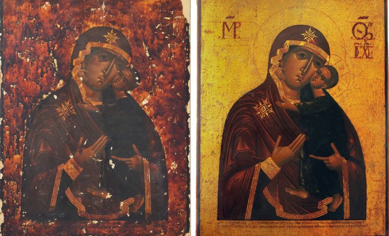 В Санкт-Петербурге отреставрировали два портрета и икону из фондов Рыбинского музея