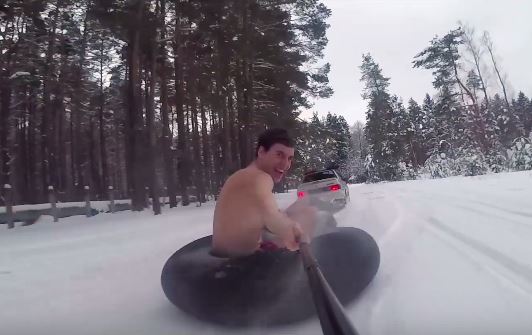 Снова на «ватрушках»: рыбинцы сняли новый ролик из серии «Жить в кайф». Видео