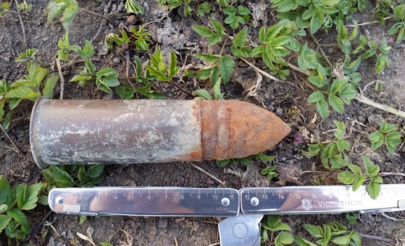 Рыбинец нашёл артиллерийский снаряд начала прошлого века