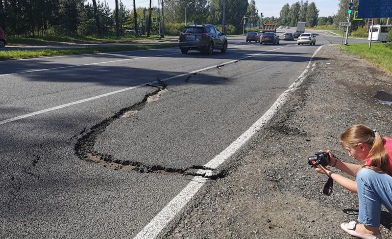 Подрядчика обяжут заново уложить асфальт на участке Окружной