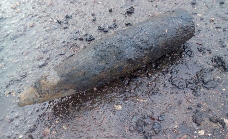 Военный привет: в Рыбинске обезвредили артиллерийский снаряд