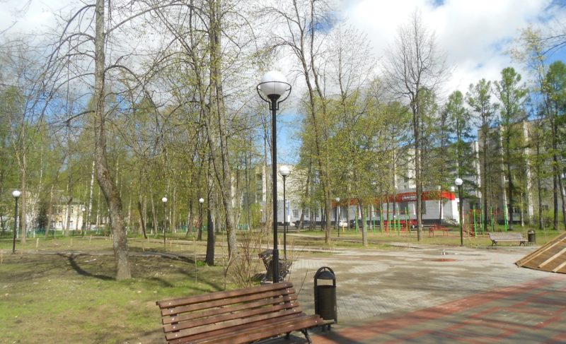 Приехали! В парке на Черняховского снова восстанавливают освещение