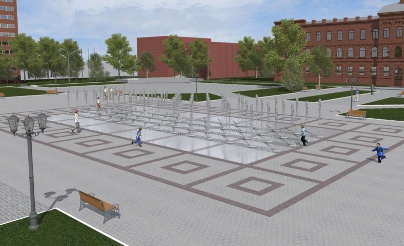 Компанию, которая должна была проектировать фонтан на площади Дерунова, включили в реестр недобросовестных