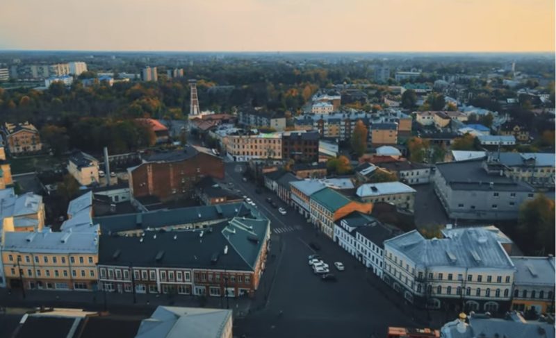 Александр Пискарёв из Москвы опубликовал видео Рыбинска, сделанное с воздуха