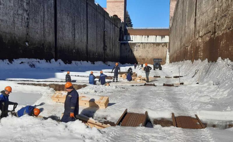 В Рыбинском шлюзе завершается подготовка к открытию навигации