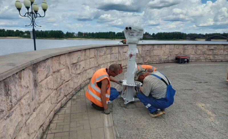 Разглядеть противоположный берег: на Волжской набережной установили бинокль