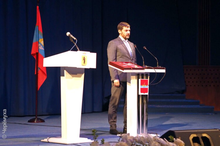 В Рыбинске прошла церемония вступления Дмитрия Рудакова в должность. Фото