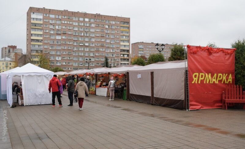 В месте «наибольшего пешеходного трафика». На площади Дерунова открылась ярмарка