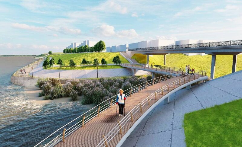 Какой может быть набережная в Волжском. Эскизы