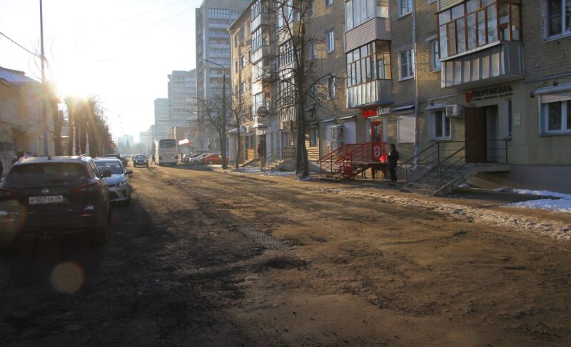 Работа не задалась: ремонт двух участков улицы Кирова в Рыбинске оставили на следующий год