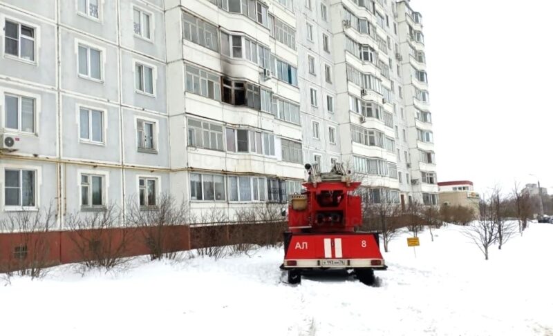 Пожар на Горького: пострадавшего снимали с балкона