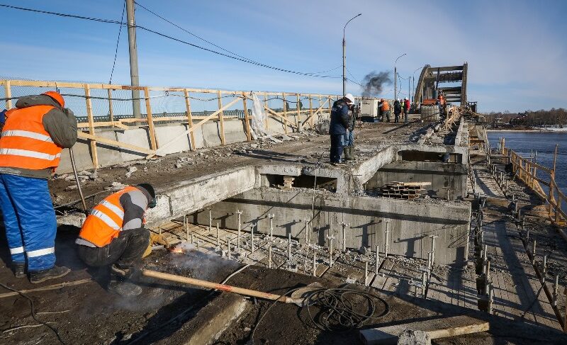 Ремонт Волжского моста: подрядчик начал демонтажные работы
