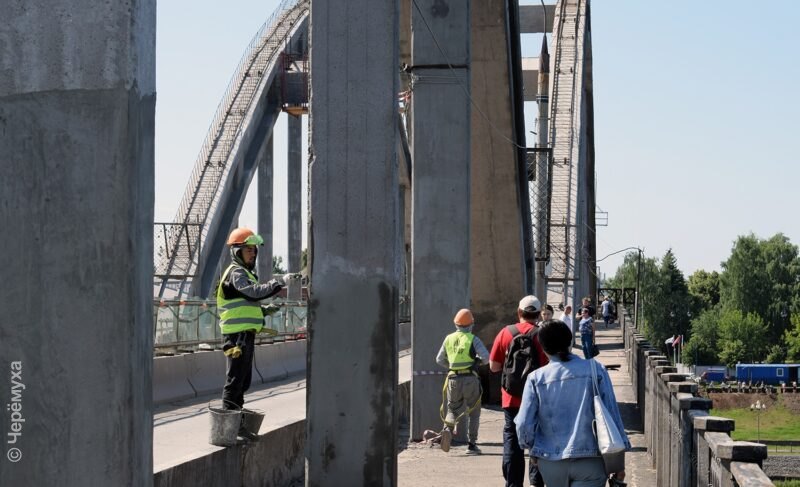 Забетонировано на 20%, готово к возобновлению реверсивного движения. Новости о ремонте Волжского моста и свежие фото