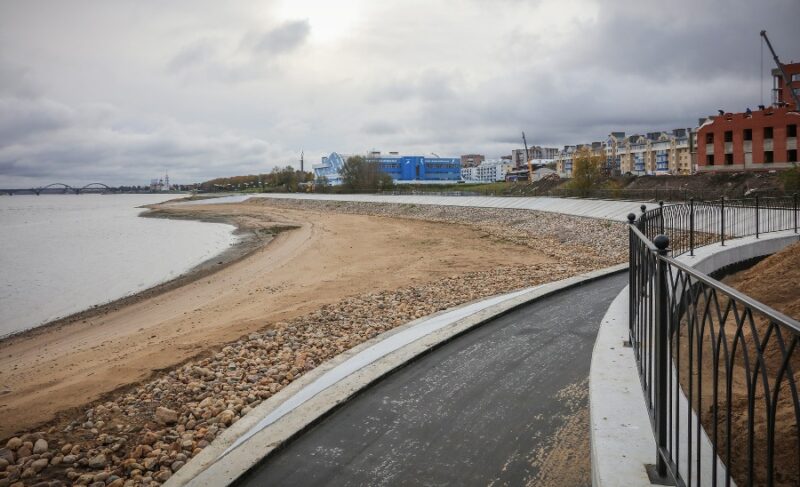 С опережением на 20 дней. В Рыбинске готовятся к сдаче берегоукрепления от «Полёта» до «Вымпела»
