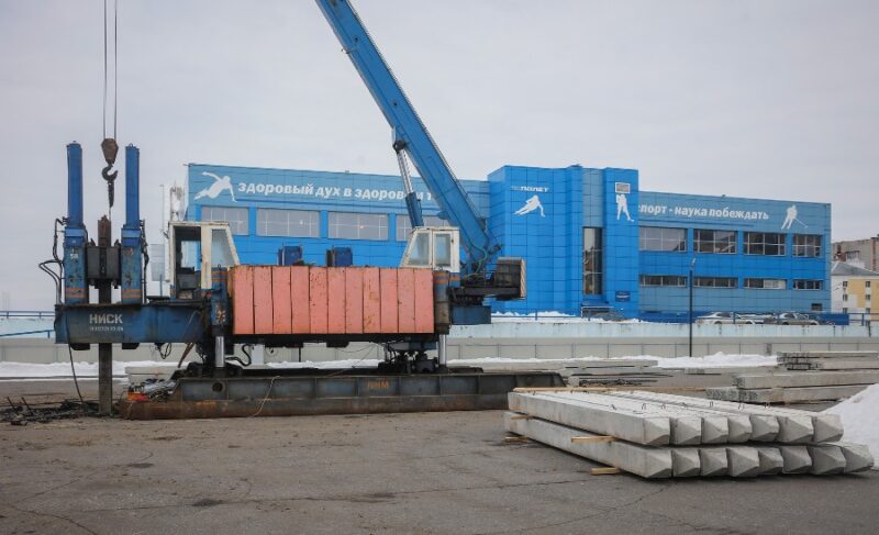 В Рыбинске начали возводить тренировочную ледовую арену