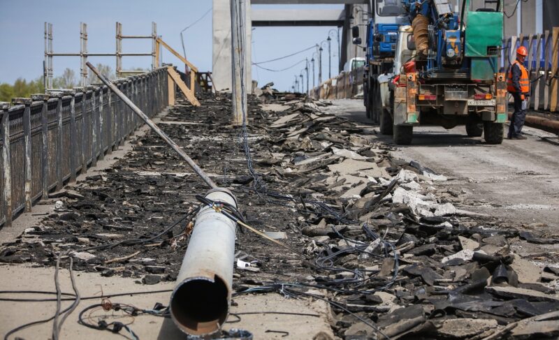 Глава Рыбинска — про ремонт моста через Волгу: проезжую и пешеходную части откроют осенью