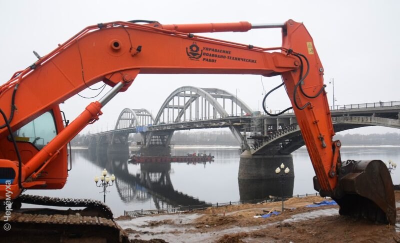 Чугунное ограждение и очистные сооружения. Как идёт ремонт моста через Волгу в Рыбинске