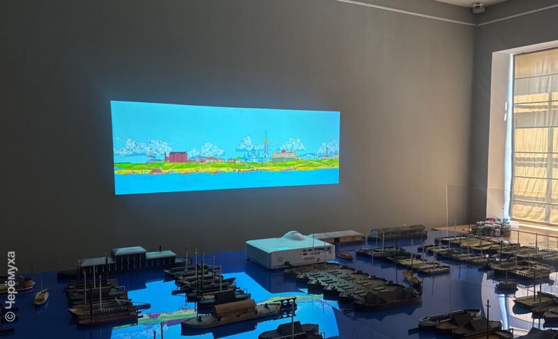 Десятиметровый макет и лямка бурлака: в Мучном гостином дворе открылась интерактивная экспозиция «Рыбинская акватория»