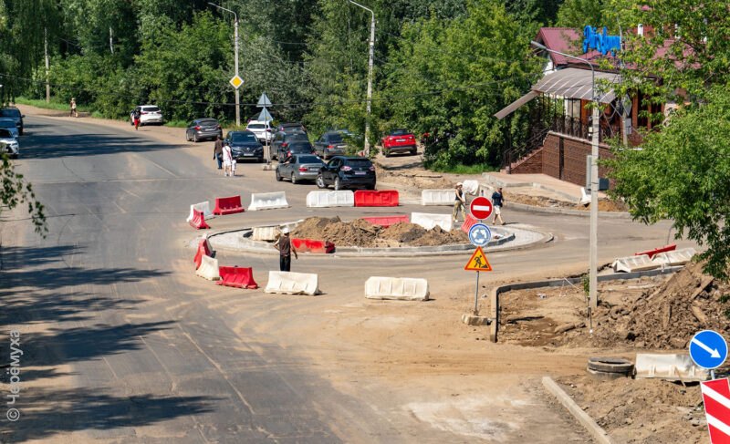 Да будут круги! Обустройство развязок в рыбинском Заволжье близится к завершению. Фото