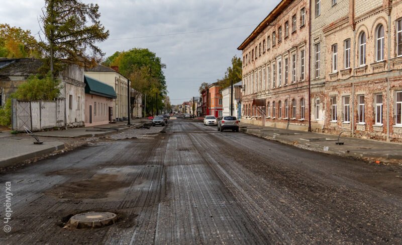 Как дела с ремонтом улицы Чкалова в Рыбинске — фоторепортаж