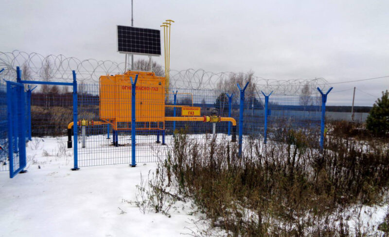 В Мышкинском округе дома двух деревень начали подключать в газоснабжению