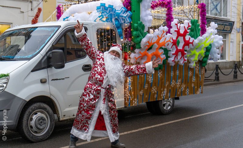 Эмоции и краски НаШествия дедов морозов в Рыбинске. Фоторепортаж
