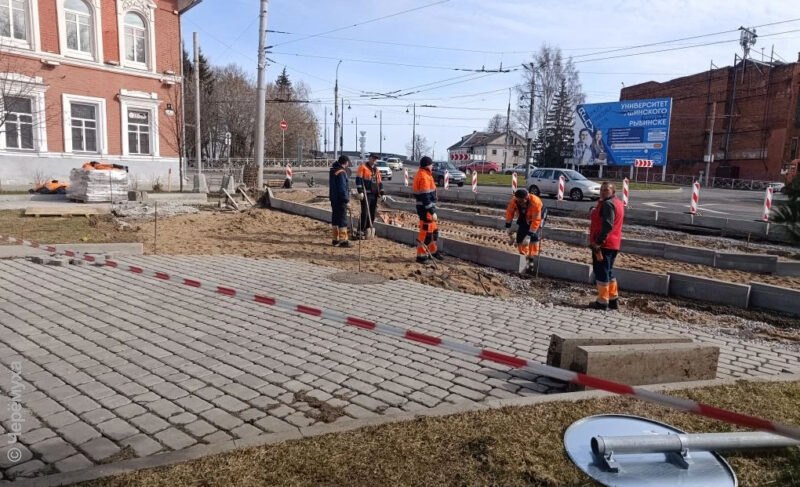 Откроют, не дожидаясь асфальта. Как идёт обустройство новых остановок в Рыбинске