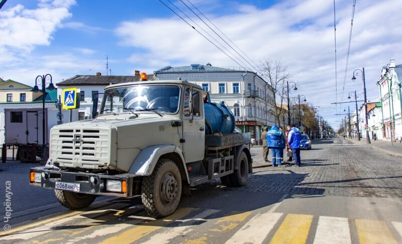 Центр без транспорта. Что происходит на месте будущей пешеходной зоны в Рыбинске. Фото