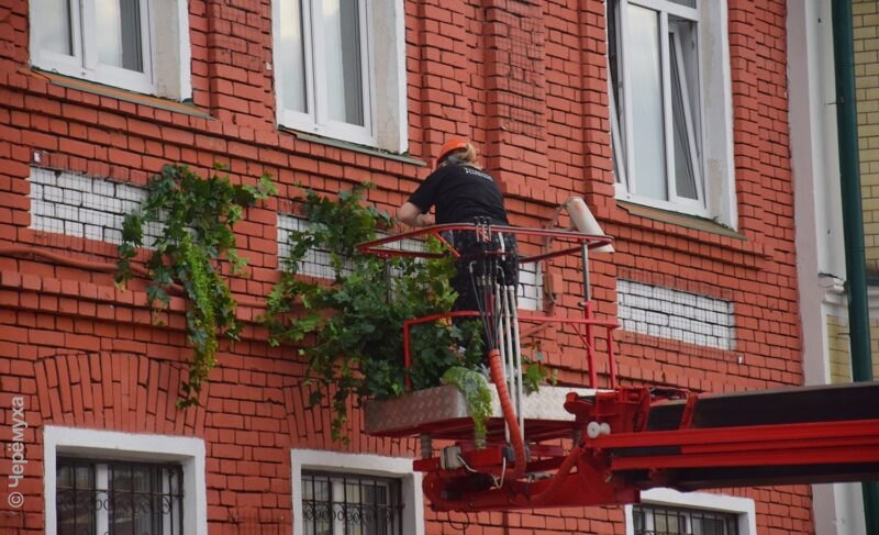 «Цветочная кампания» на Соборной площади. Фоторепортаж про последние штрихи благоустройства
