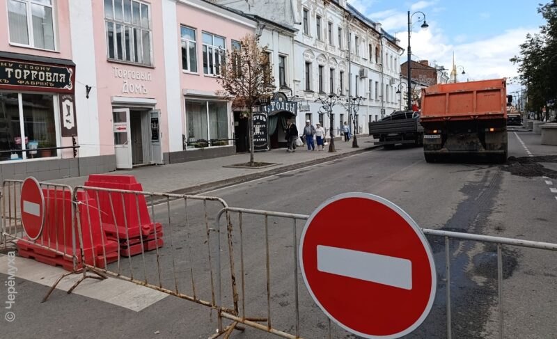 В Рыбинске до середины сентября закрыли движение по участку Крестовой