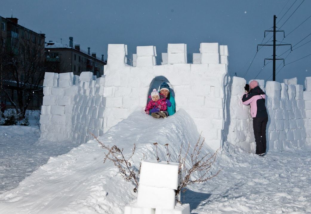 «Снежная крепость» — МАДОУ детский сад №78 г. Тюмени
